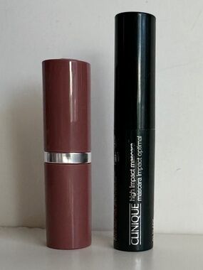 Clinique Bare Pop Lipstick and Clinique High Impact Mascara set
